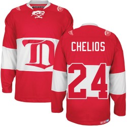 Chris Chelios Detroit Red Wings CCM Authentic Red Winter Classic Throwback Jersey
