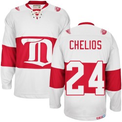 Chris Chelios Detroit Red Wings CCM Authentic White Winter Classic Throwback Jersey