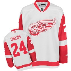Chris Chelios Detroit Red Wings Reebok Authentic White Away Jersey