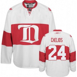 Chris Chelios Detroit Red Wings Reebok Authentic White Third Winter Classic Jersey