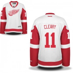Women's Daniel Cleary Detroit Red Wings Reebok Authentic White Away Jersey