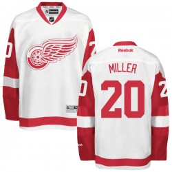Drew Miller Detroit Red Wings Reebok Authentic White Away Jersey