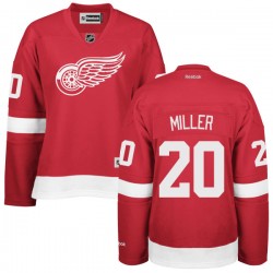 Women's Drew Miller Detroit Red Wings Reebok Authentic Red Home Jersey