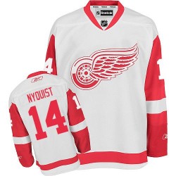 Gustav Nyquist Detroit Red Wings Reebok Authentic White Away Jersey