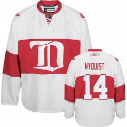Gustav Nyquist Detroit Red Wings Reebok Authentic White Third Winter Classic Jersey