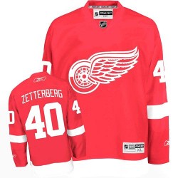 Youth Henrik Zetterberg Detroit Red Wings Reebok Authentic Red Home Jersey