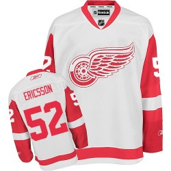 Jonathan Ericsson Detroit Red Wings Reebok Authentic White Away Jersey
