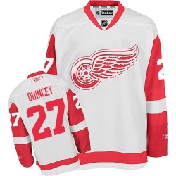 Kyle Quincey Detroit Red Wings Reebok Authentic White Away Jersey