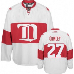 Kyle Quincey Detroit Red Wings Reebok Authentic White Third Winter Classic Jersey