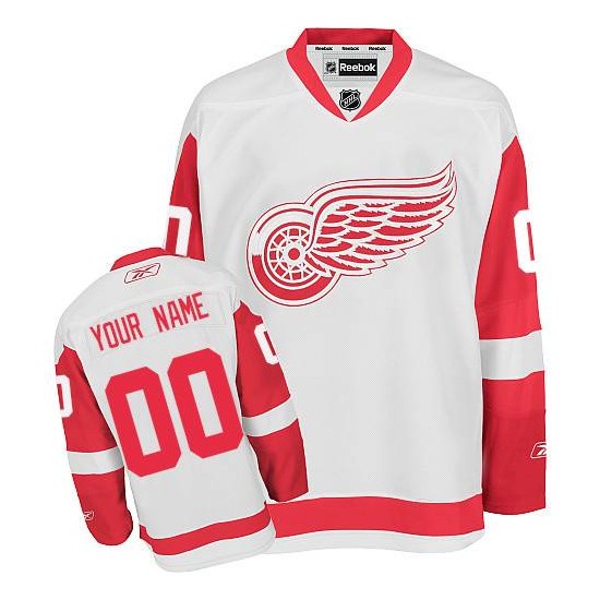 custom red wings jersey