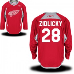 Marek Zidlicky Detroit Red Wings Reebok Authentic Red Practice Team Jersey