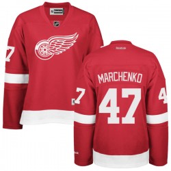 Women's Alexey Marchenko Detroit Red Wings Reebok Authentic Red Home Jersey