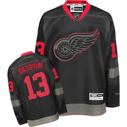 Pavel Datsyuk Detroit Red Wings Reebok Authentic Black Ice Jersey