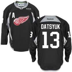 Pavel Datsyuk Detroit Red Wings Reebok Authentic Black Practice Jersey