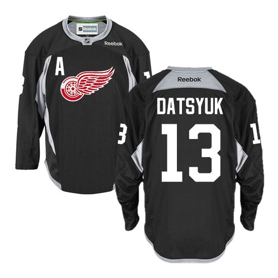 detroit red wings black practice jersey