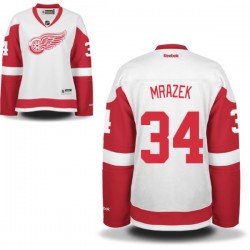 Women's Petr Mrazek Detroit Red Wings Reebok Premier White Away Jersey