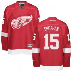 Riley Sheahan Detroit Red Wings Reebok Authentic Red Home Jersey