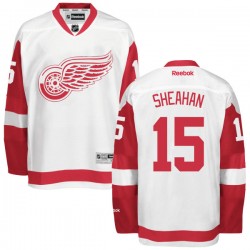 Riley Sheahan Detroit Red Wings Reebok Authentic White Away Jersey