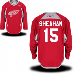 Riley Sheahan Detroit Red Wings Reebok Authentic Red Practice Team Jersey
