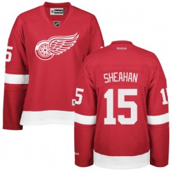 Women's Riley Sheahan Detroit Red Wings Reebok Authentic Red Home Jersey