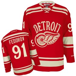 Sergei Fedorov Detroit Red Wings Reebok Authentic Red 2014 Winter Classic Jersey