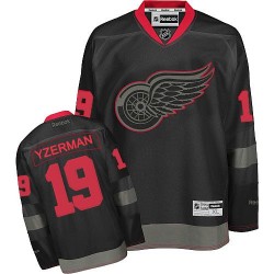 Steve Yzerman Detroit Red Wings Reebok Authentic Black Ice Jersey