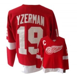 Steve Yzerman Detroit Red Wings CCM Authentic Red Throwback Jersey