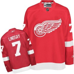 Ted Lindsay Detroit Red Wings Reebok Authentic Red Home Jersey