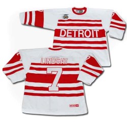 Ted Lindsay Detroit Red Wings CCM Authentic White Throwback Jersey