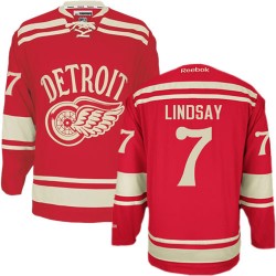 Ted Lindsay Detroit Red Wings Reebok Premier Red 2014 Winter Classic Jersey