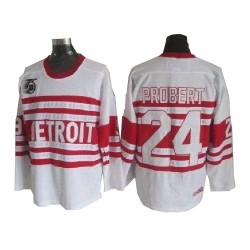 Bob Probert Detroit Red Wings CCM Authentic White Throwback Jersey