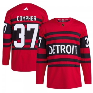 Youth J.T. Compher Detroit Red Wings Adidas Authentic Red Reverse Retro 2.0 Jersey