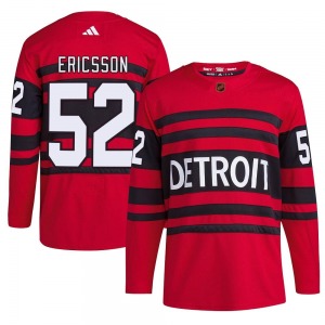 Youth Jonathan Ericsson Detroit Red Wings Adidas Authentic Red Reverse Retro 2.0 Jersey