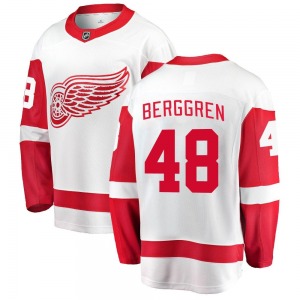 Jonatan Berggren Detroit Red Wings Fanatics Branded Breakaway White Away Jersey
