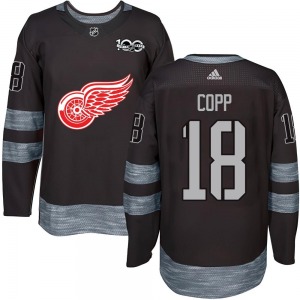 Andrew Copp Detroit Red Wings Authentic Black 1917-2017 100th Anniversary Jersey