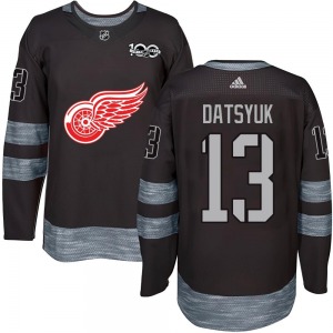 Pavel Datsyuk Detroit Red Wings Authentic Black 1917-2017 100th Anniversary Jersey