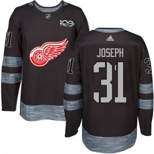 Curtis Joseph Detroit Red Wings Authentic Black 1917-2017 100th Anniversary Jersey
