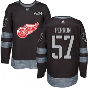 David Perron Detroit Red Wings Authentic Black 1917-2017 100th Anniversary Jersey