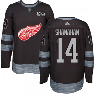 Brendan Shanahan Detroit Red Wings Authentic Black 1917-2017 100th Anniversary Jersey