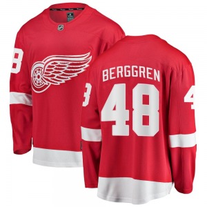 Jonatan Berggren Detroit Red Wings Fanatics Branded Breakaway Red Home Jersey