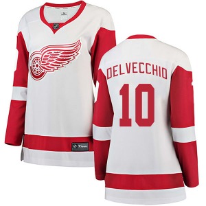 Women's Alex Delvecchio Detroit Red Wings Fanatics Branded Breakaway White Away Jersey