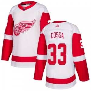 Youth Sebastian Cossa Detroit Red Wings Adidas Authentic White Jersey