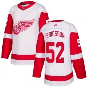 Youth Jonathan Ericsson Detroit Red Wings Adidas Authentic White Jersey