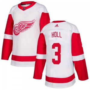 Youth Justin Holl Detroit Red Wings Adidas Authentic White Jersey
