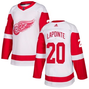Youth Martin Lapointe Detroit Red Wings Adidas Authentic White Jersey