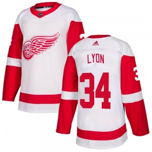 Youth Alex Lyon Detroit Red Wings Adidas Authentic White Jersey