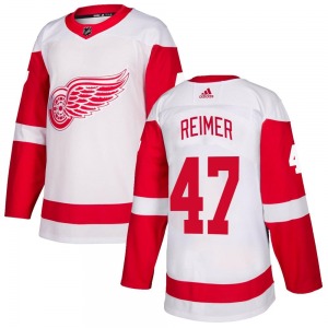 Youth James Reimer Detroit Red Wings Adidas Authentic White Jersey