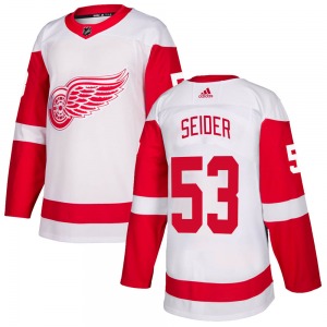 Youth Moritz Seider Detroit Red Wings Adidas Authentic White Jersey