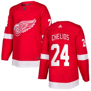Youth Chris Chelios Detroit Red Wings Adidas Authentic Red Home Jersey