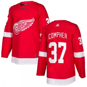 Youth J.T. Compher Detroit Red Wings Adidas Authentic Red Home Jersey